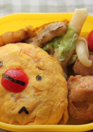 *キャラ弁*オムライスで ひよっこ-レシピのメイン写真
