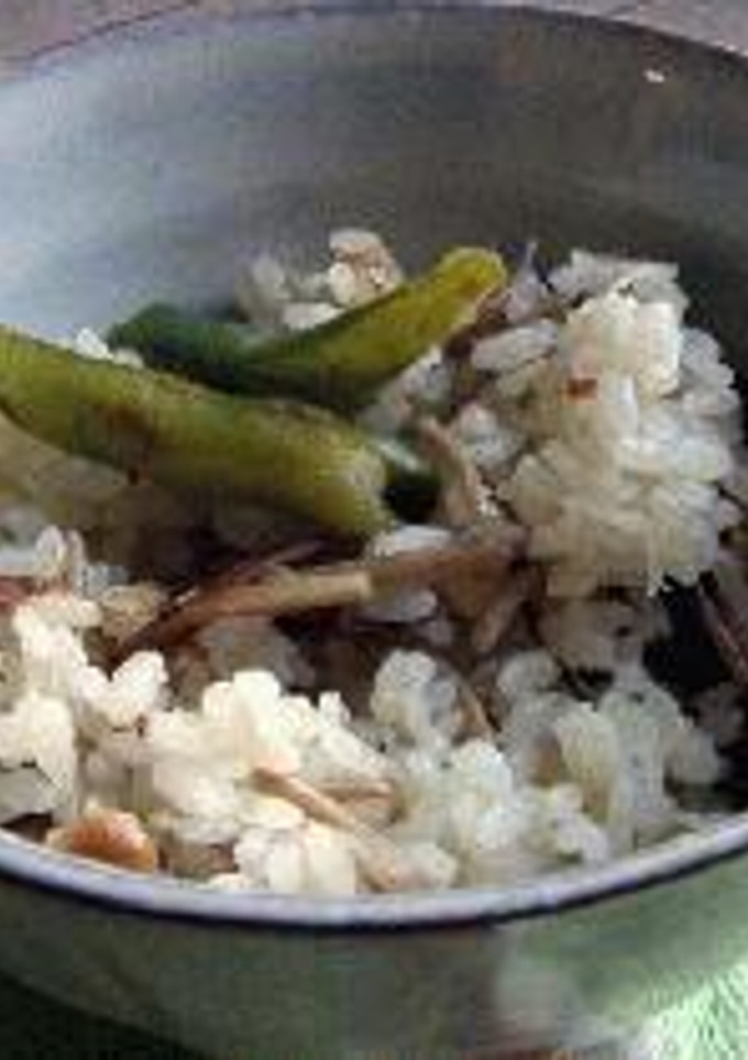 ブラウンえのき茸と帆立缶の炊き込みご飯-レシピのメイン写真