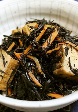お弁当にも！美味ひじきと厚揚げの煮物-レシピのメイン写真