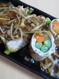 アスパラの肉巻き☆梅しそとあんかけソース-レシピのメイン写真