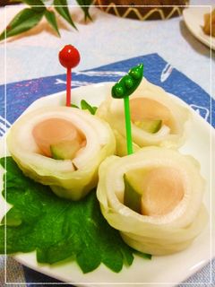 新生姜を巻いたお漬物。-レシピのメイン写真