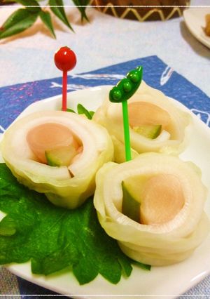 新生姜を巻いたお漬物。-レシピのメイン写真