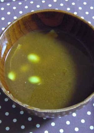 枝豆とごぼうのお味噌汁-レシピのメイン写真