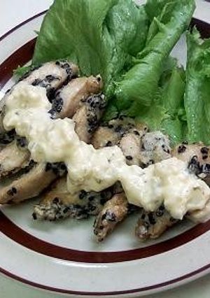 鶏ごま天　タルタルソース-レシピのメイン写真