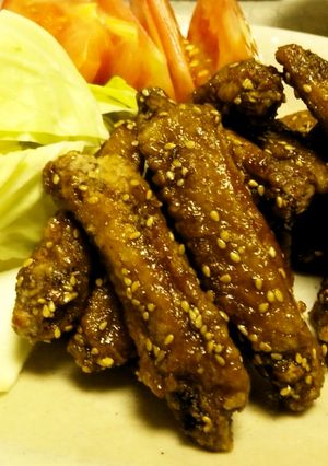 甘辛手羽中チキンバー　ビールススム君-レシピのメイン写真