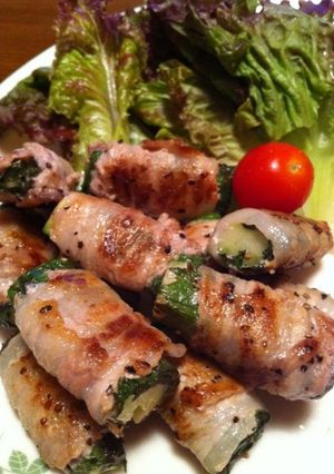 キュウリとシソのお肉巻き-レシピのメイン写真