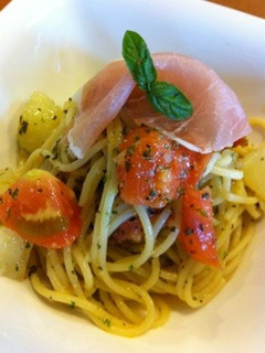 簡単☆トマト&ポテト冷製ジェノバパスタ-レシピのメイン写真