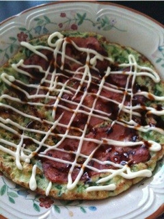 超簡単‼チヂミ風ニラたっぷりお好み焼き♪-レシピのメイン写真