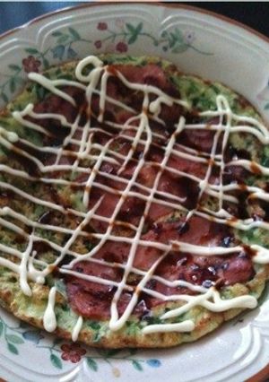超簡単‼チヂミ風ニラたっぷりお好み焼き♪-レシピのメイン写真