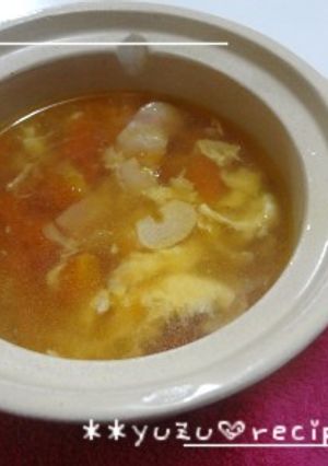 ふわ玉トマトのコンソメスープ＊＊-レシピのメイン写真