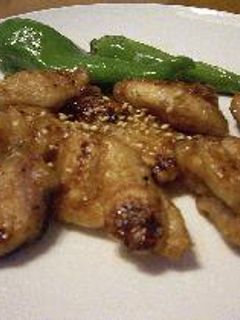 鶏の照り焼き しし唐添え-レシピのメイン写真