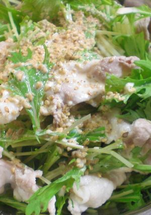 やわらか豚と水菜の冷しゃぶｻﾗﾀﾞ-レシピのメイン写真