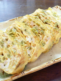 古漬け野沢菜の玉子焼き(*^▽^*)-レシピのメイン写真
