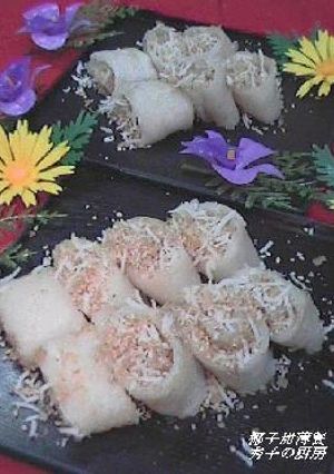 ココナッツ入りもちロール（椰子甜薄餐）-レシピのメイン写真