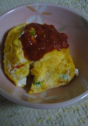 ケチャップ卵焼き-レシピのメイン写真