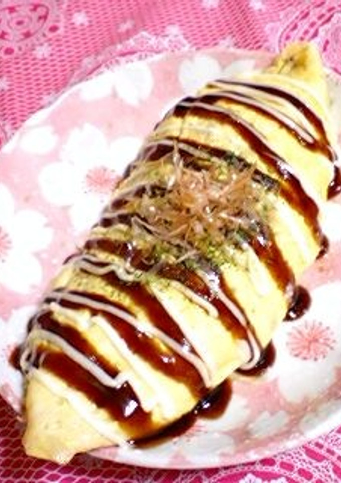 もやしと豚バラ肉の味付きとんぺい焼き♡-レシピのメイン写真