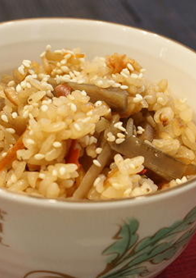 生姜昆布ごぼうとキムチの炊き込みご飯-レシピのメイン写真