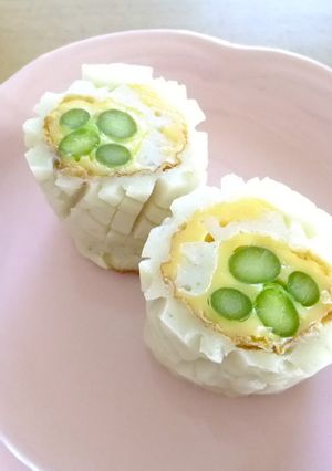 お弁当にも！ちくわのチーズ&アスパラ巻-レシピのメイン写真