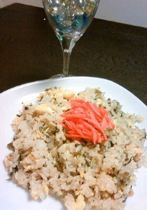 野沢菜チャーハン　（手抜きバージョン）-レシピのメイン写真