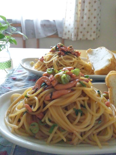 塩辛DEパスタ♪-レシピのメイン写真
