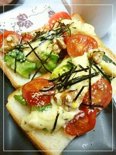白タル² onトマトアボカド和風トースト-レシピのメイン写真