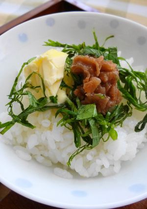 梅しそバターご飯-レシピのメイン写真