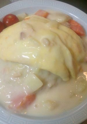 炊飯器でバターライス・ふわとろオムライス-レシピのメイン写真