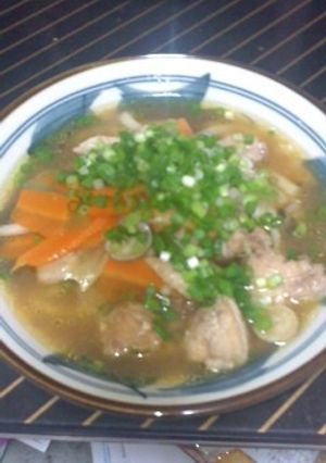 カレメシ☆鶏だしＷねぎうどん！-レシピのメイン写真