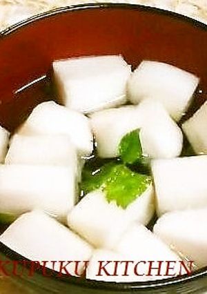 三つ葉とはんぺんのお吸い物☆ごま油風味-レシピのメイン写真