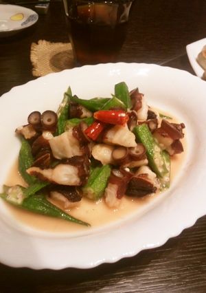 【バルの】ピリ辛タコ×オクラ【おつまみ】-レシピのメイン写真