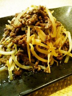 ✿焼肉のタレで~簡単♬もやしの挽肉炒め✿-レシピのメイン写真