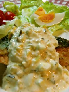 ♪秋鮭のムニエル 簡単タルタルソースで♪-レシピのメイン写真