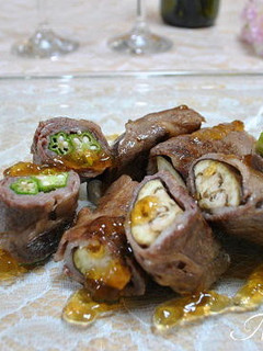 ナスとオクラの牛肉巻き-レシピのメイン写真