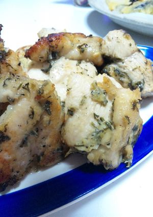 鶏天の人参の葉ふりかけ衣-レシピのメイン写真