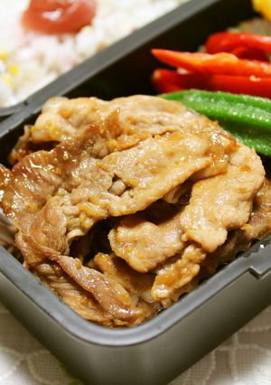 お弁当に！豚もも薄切り肉de生姜焼き-レシピのメイン写真