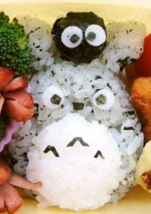わかめご飯の素でできるトトロ☆キャラ弁-レシピのメイン写真