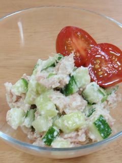 きゅうりとツナのチーズサラダ-レシピのメイン写真