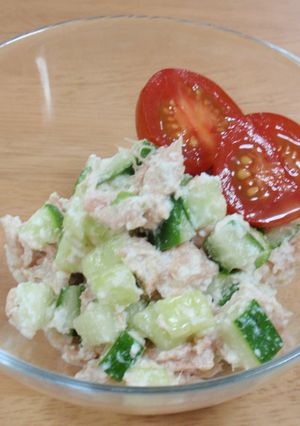 きゅうりとツナのチーズサラダ-レシピのメイン写真