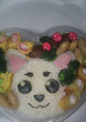 キャラ弁・銀魂『定春』‥のつもり‥-レシピのメイン写真