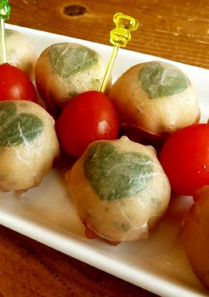 簡単おつまみ☆お洒落な生ハムポテト巻き♡-レシピのメイン写真