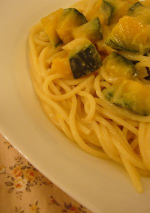 ♥乳製品なし♥かぼちゃのクリームパスタ♥-レシピのメイン写真