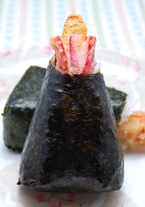 ちくわdeカニかま天むす-レシピのメイン写真