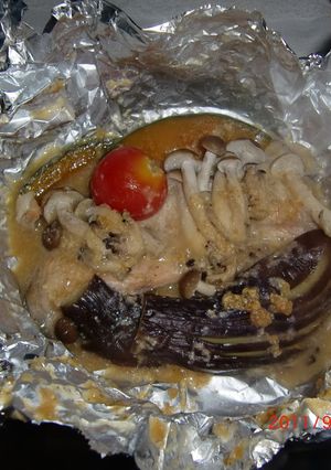 ＊鮭アラでホイル焼き（蒸し）＊-レシピのメイン写真