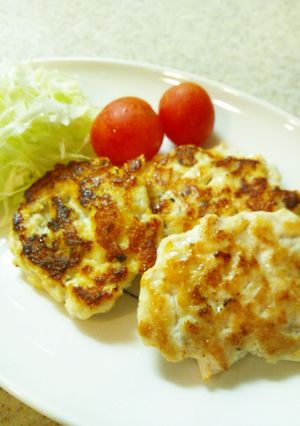 ダイエットメニュー①鶏胸肉のハンバーグ-レシピのメイン写真