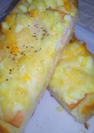 朝食♪ハムチーズエッグトースト☆-レシピのメイン写真