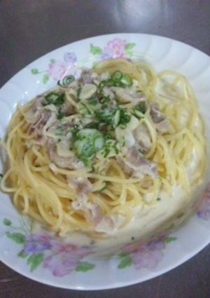 電子レンジ★味噌★ミルク★スパゲティー-レシピのメイン写真
