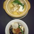 ねぎ醤油と湯豆腐!