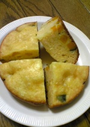 黄色いかぼちゃのふわふわミルクケーキ♡-レシピのメイン写真
