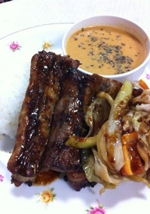 野菜たっぷりスペアリブ-レシピのメイン写真