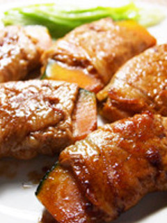 カボチャの豚肉巻っき巻き-レシピのメイン写真